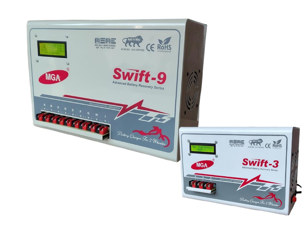 Swift Series: Charge up to 9 Batteries at Once